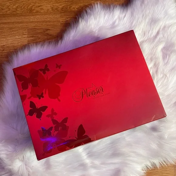 🌸 {nib} Pleasers Adore 7” Stiletto Lace-Up Ankle Boot Heels 12 - Picture 12 of 13